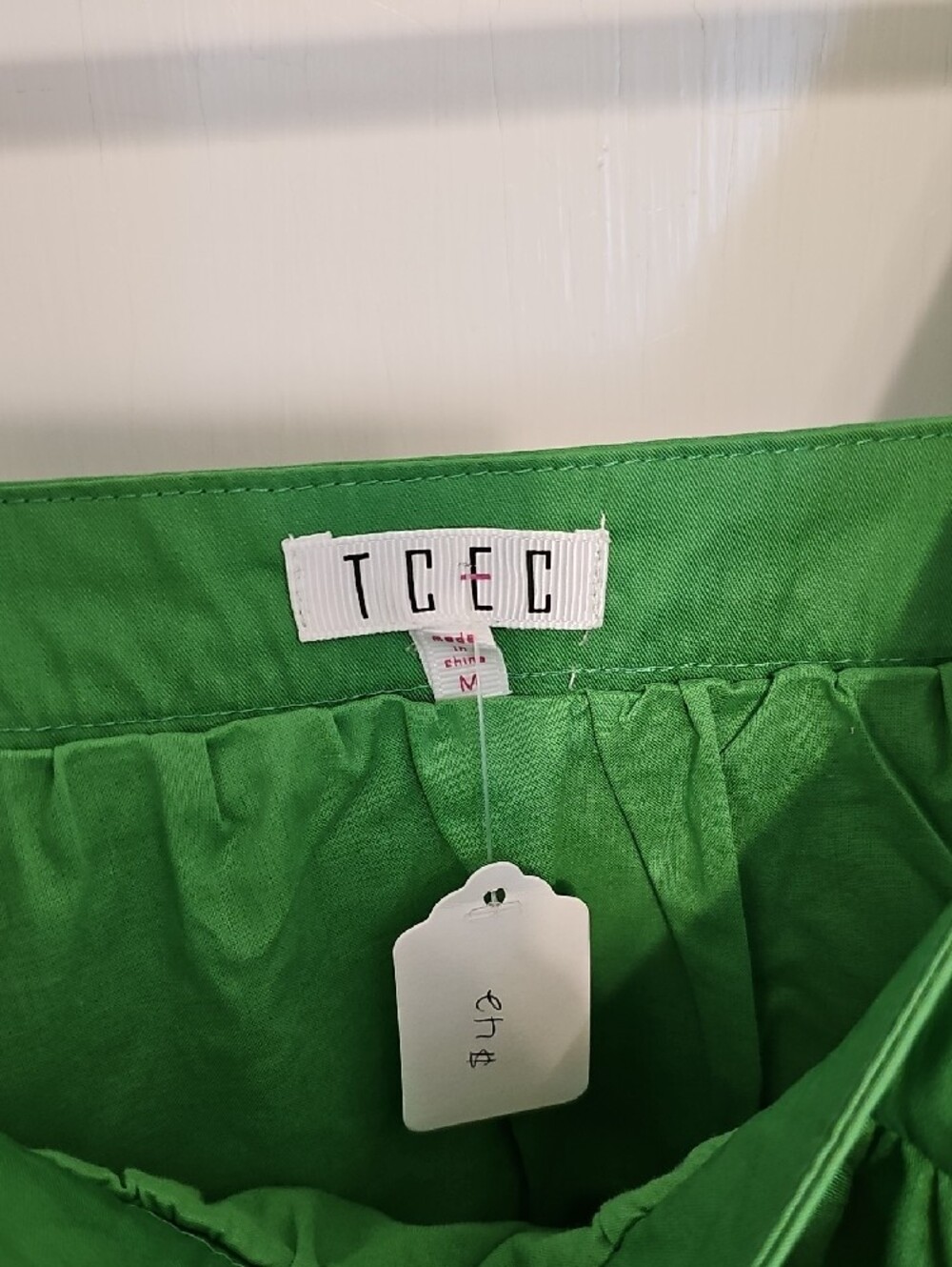 TCEC Green Ruffle-Trim Tiered Tank - Picture 3 of 4